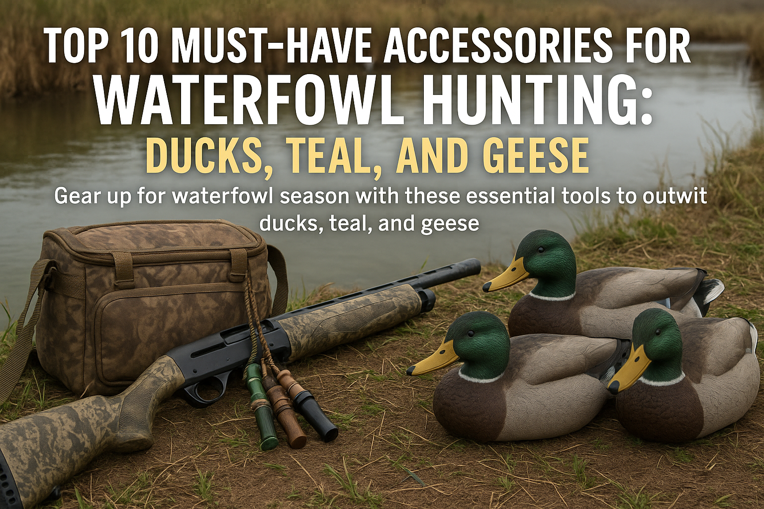 Top 10 Must-Have Accessories for Waterfowl Hunting: Ducks, Teal, and Geese