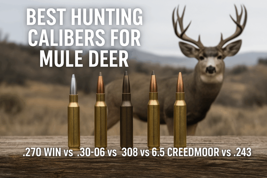 Best Hunting Calibers for Mule Deer: .270 Win vs .30-06 vs .308 vs 6.5 Creedmoor vs .243 Win