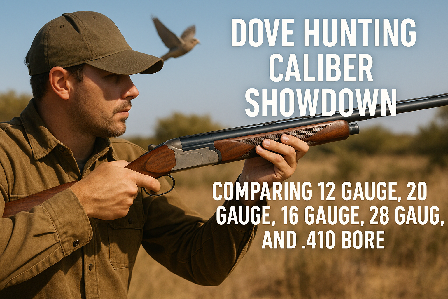 Dove Hunting Caliber Showdown: Comparing 12 Gauge, 20 Gauge, 16 Gauge, 28 Gauge, and .410 Bore