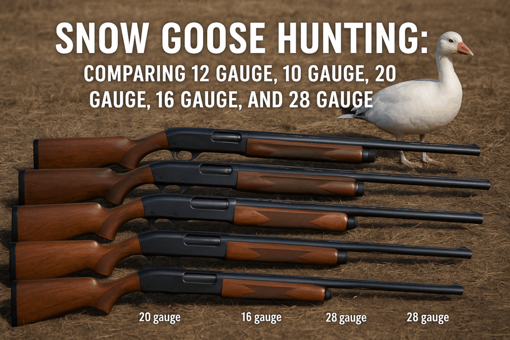 Snow Goose Hunting: Comparing 12 Gauge, 10 Gauge, 20 Gauge, 16 Gauge, and 28 Gauge Shotguns