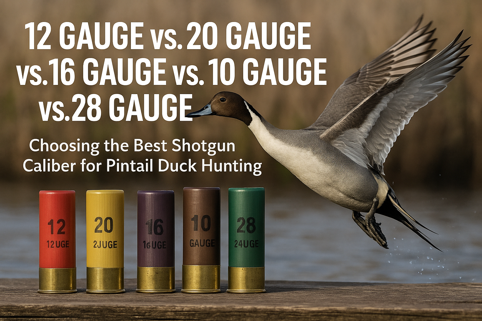 12 Gauge vs. 20 Gauge vs. 16 Gauge vs. 10 Gauge vs. 28 Gauge: Choosing the Best Shotgun Caliber for Pintail Duck Hunting