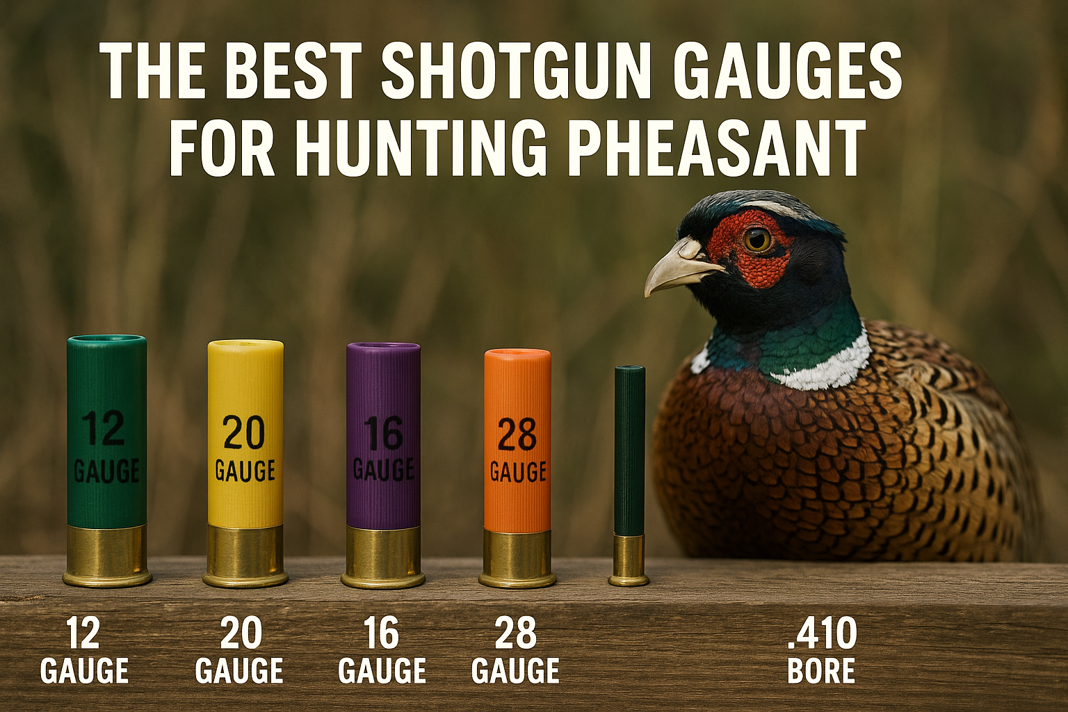The Best Shotgun Gauges for Hunting Pheasant: 12 Gauge vs. 20 Gauge vs. 16 Gauge vs. 28 Gauge vs. .410 Bore