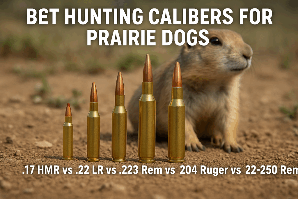 Best Hunting Calibers for Prairie Dogs: .17 HMR vs .22 LR vs .223 Rem vs .204 Ruger vs .22-250 Rem