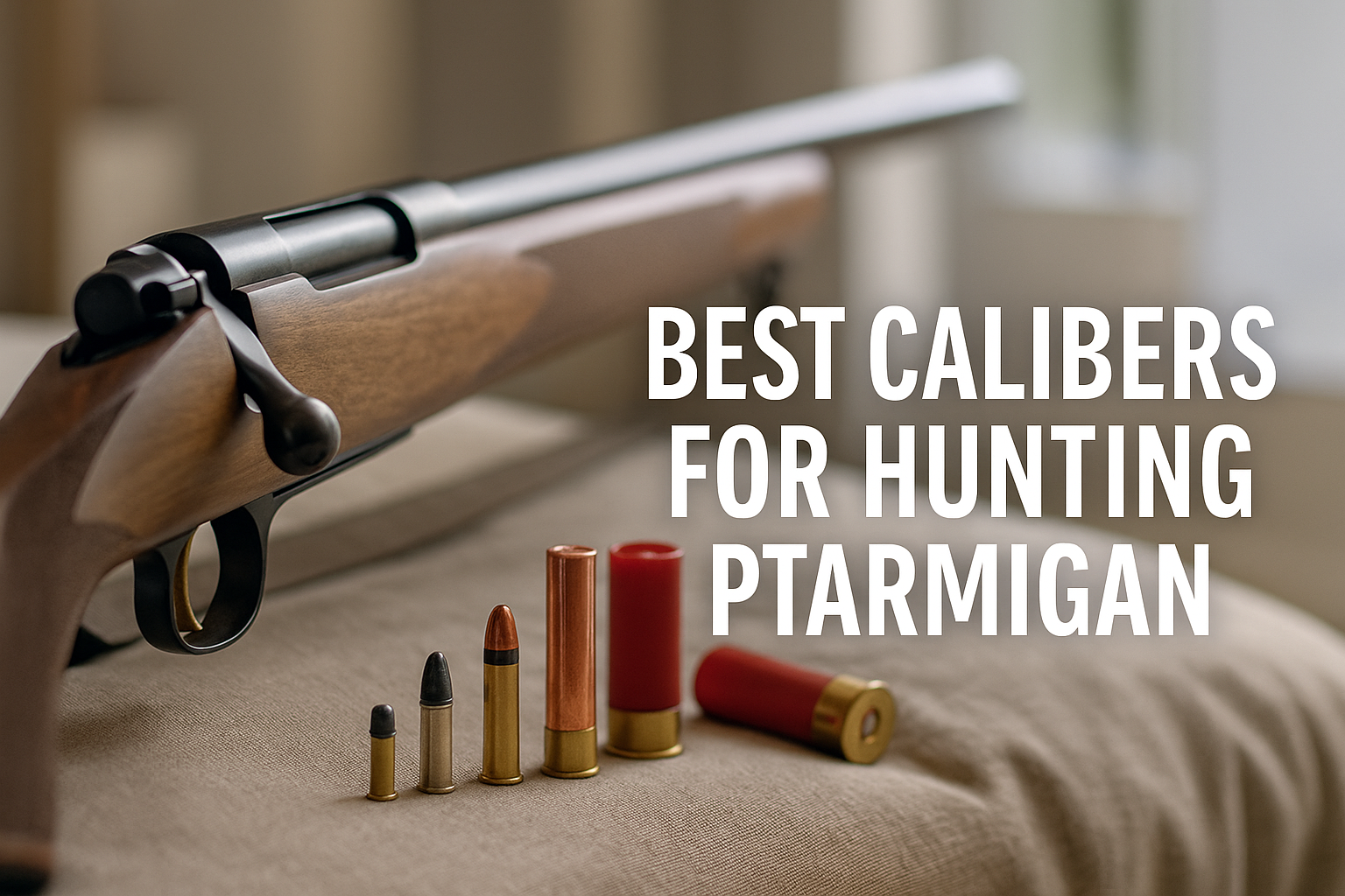 Best Calibers for Hunting Ptarmigan: .22 LR, .17 HMR, .22 WMR, 12 Gauge, and 20 Gauge Compared