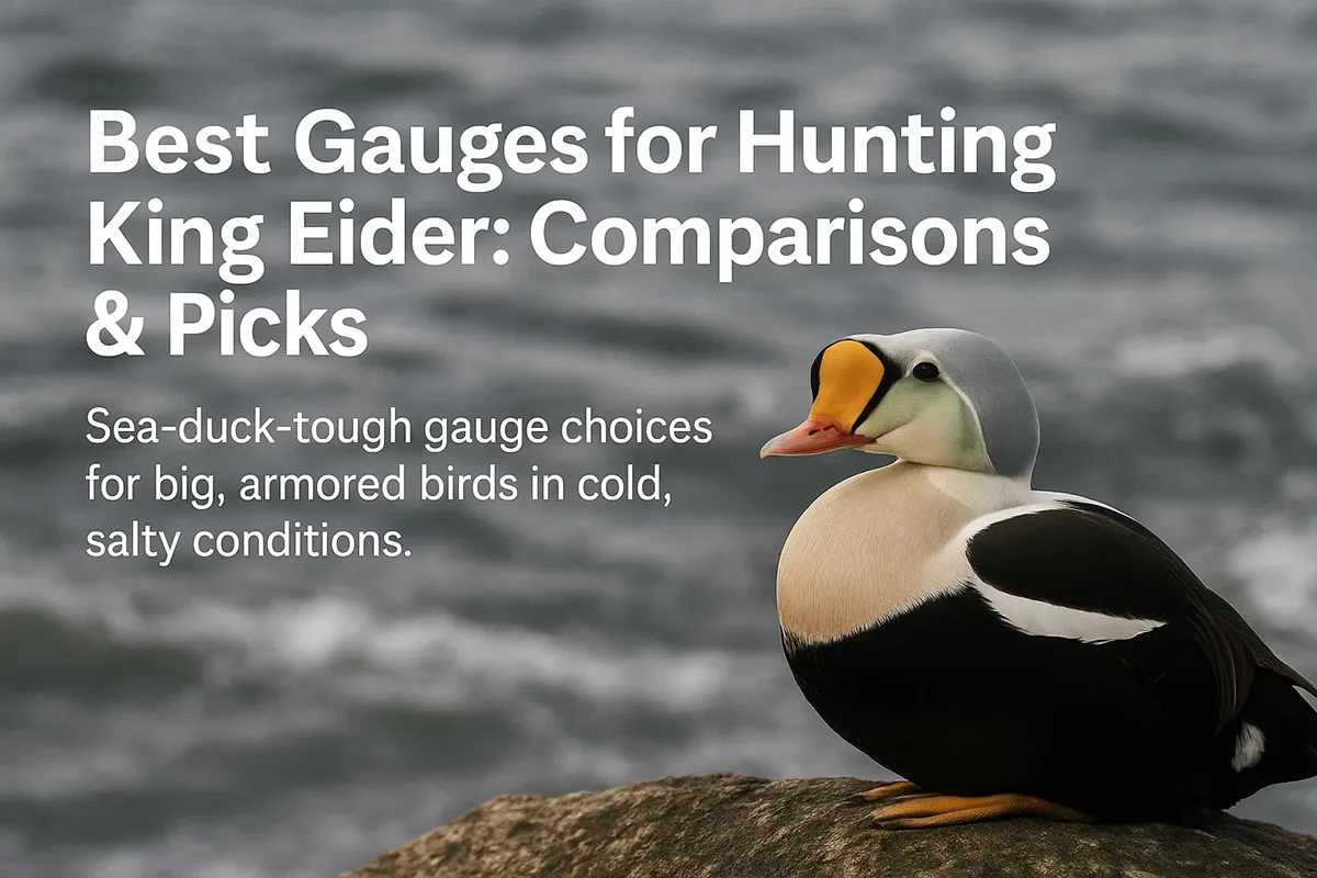 King eider hunting on rough saltwater seas