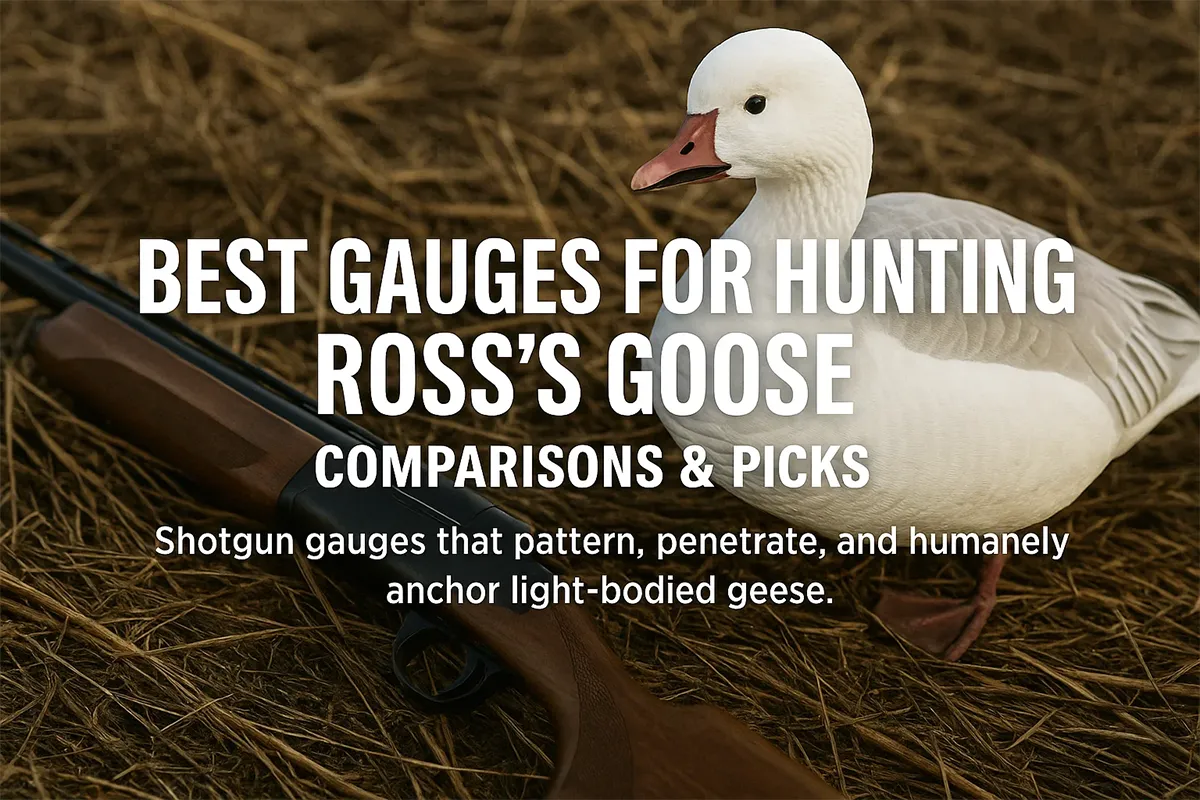 Waterfowl hunter setting decoys for Ross’s geese at dawn