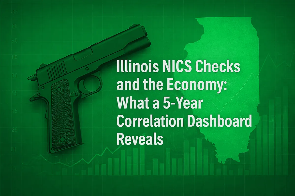 Illinois NICS Checks and the Economy: What a 5-Year Correlation Dashboard Reveals