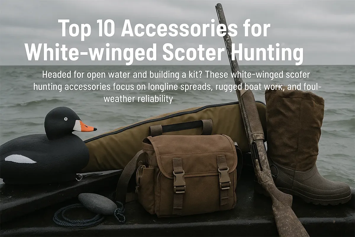 Open-water sea duck spread with white-winged scoters and longline decoys