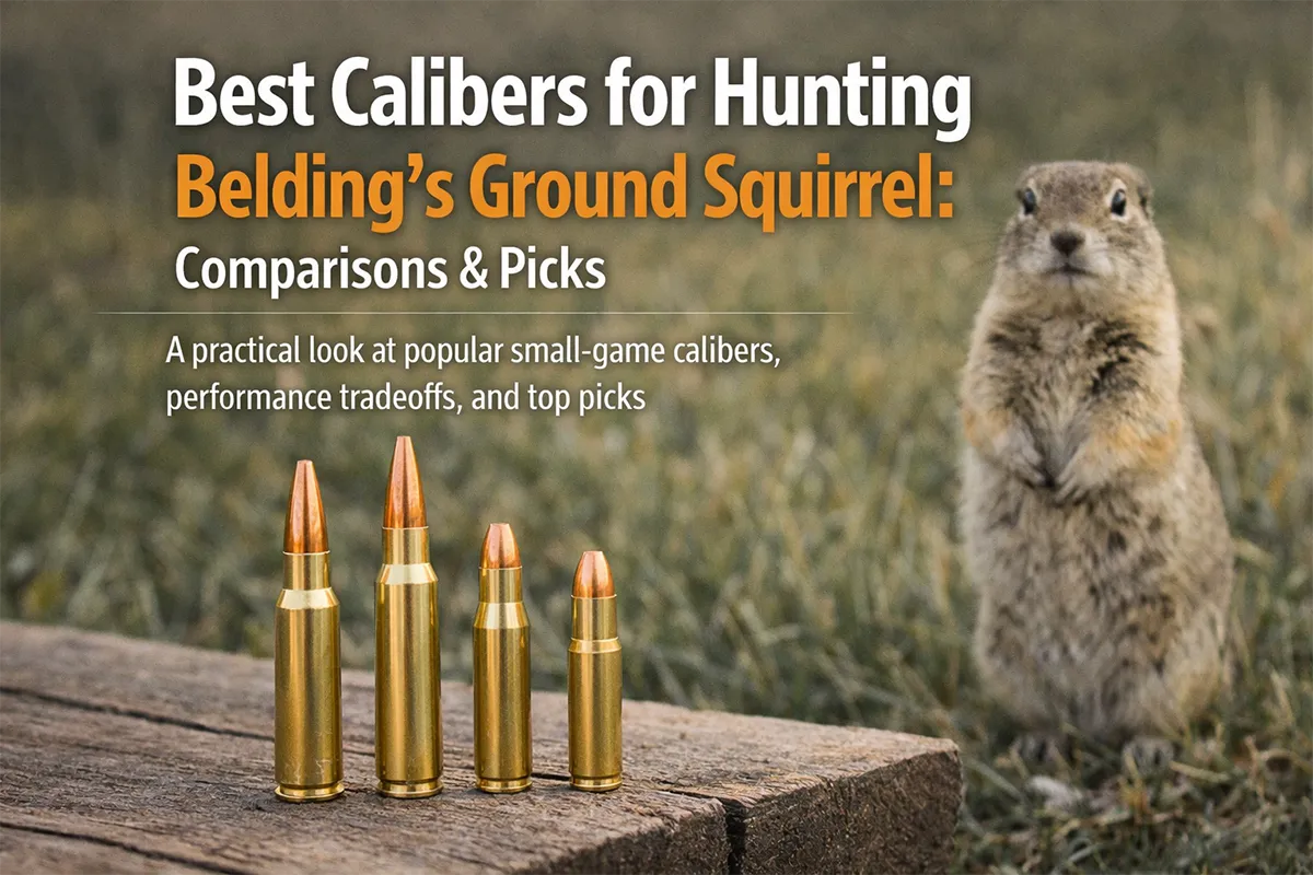 Rifle setup for Belding’s ground squirrel hunting in open meadow country