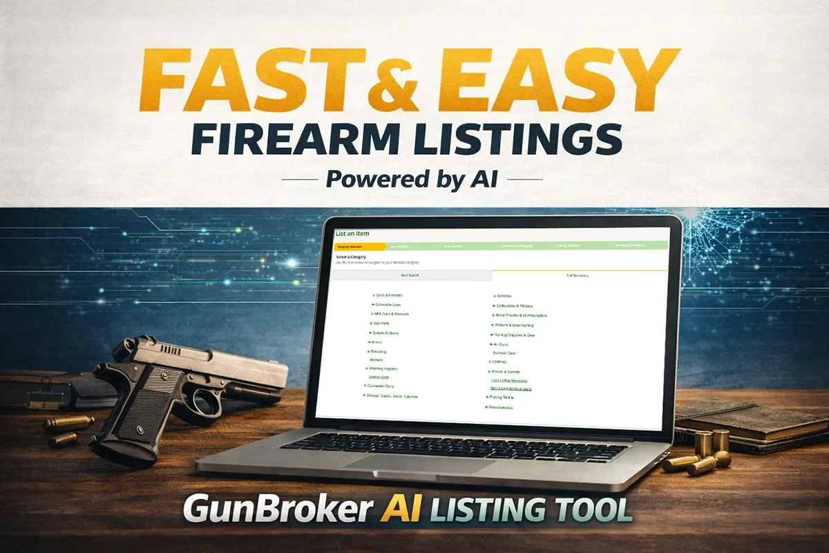 GunBroker Launches AI-Powered Listing Tool to Help Sellers Build Better Listings Faster