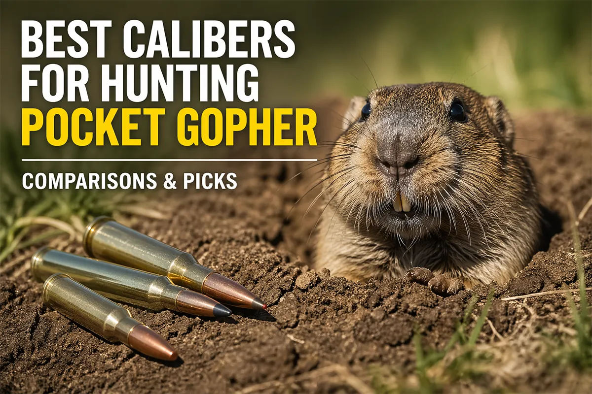 Pocket gopher hunting calibers comparison with air rifles and rimfires