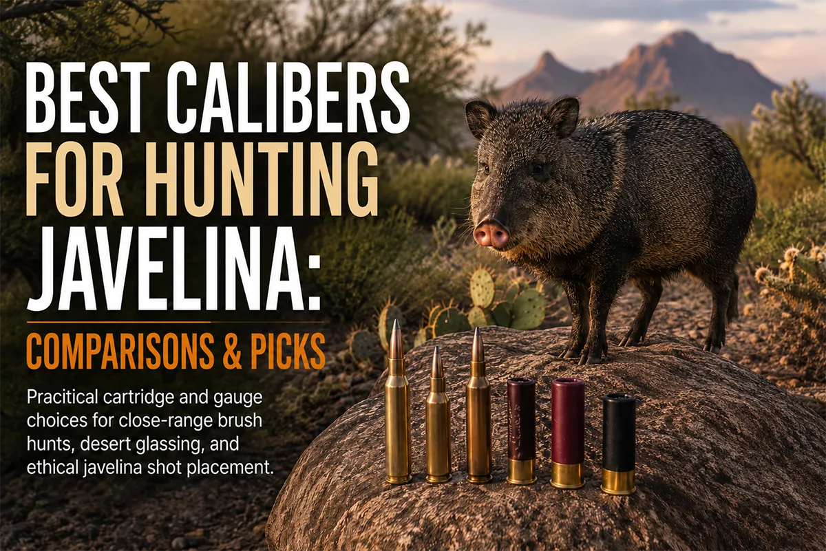 Javelina hunting calibers for desert, brush, and canyon country