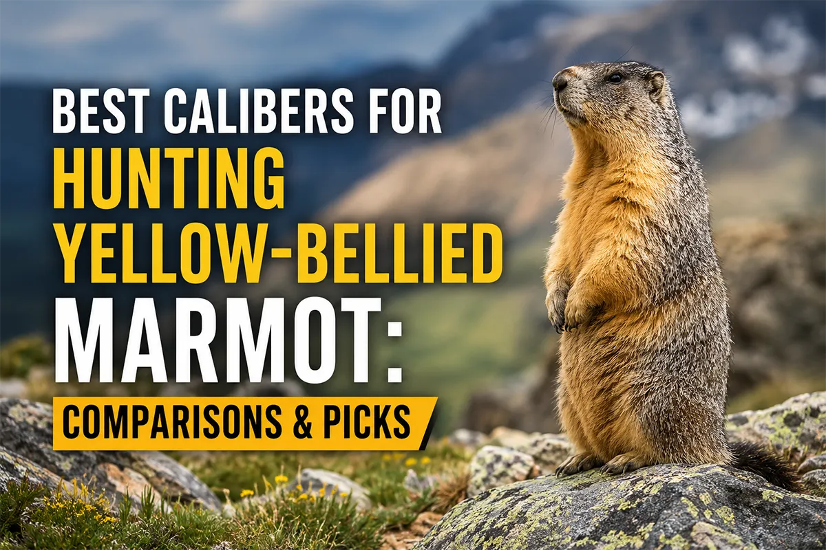 Yellow-bellied marmot on a rocky slope in western mountain habitat