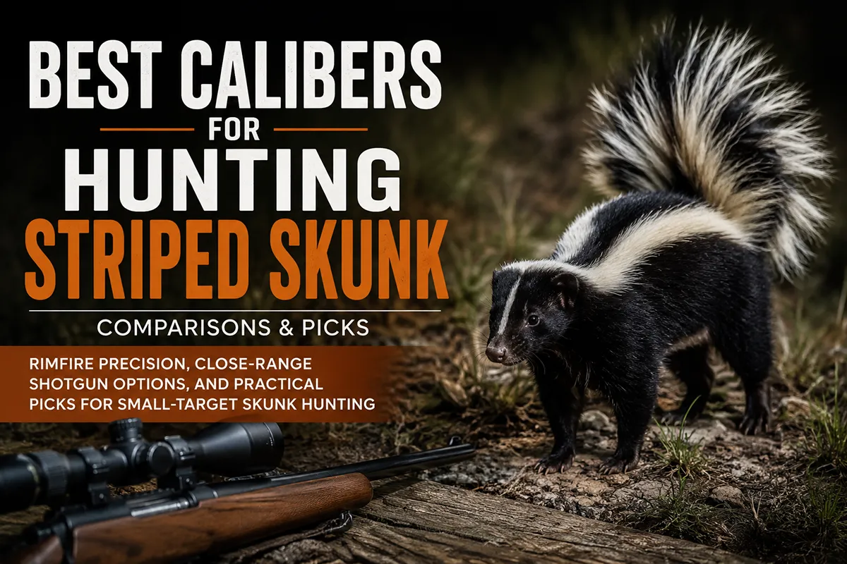 Best Calibers for Hunting Striped Skunk: Comparisons & Picks