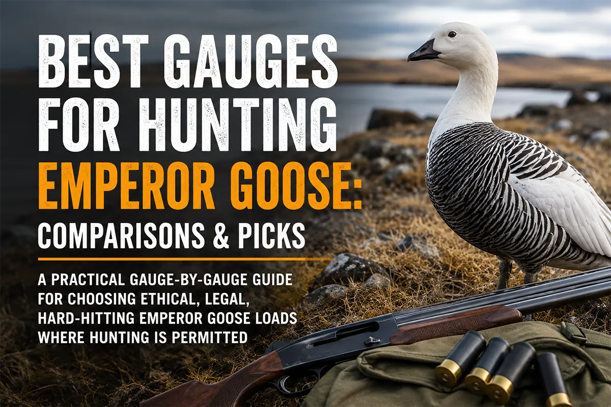 Emperor goose hunting shotgun gauges and nontoxic waterfowl loads
