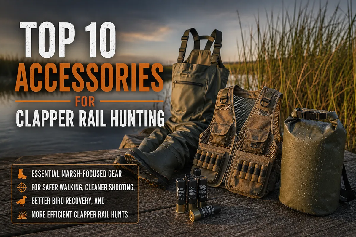 Clapper rail hunting accessories for salt marsh hunts