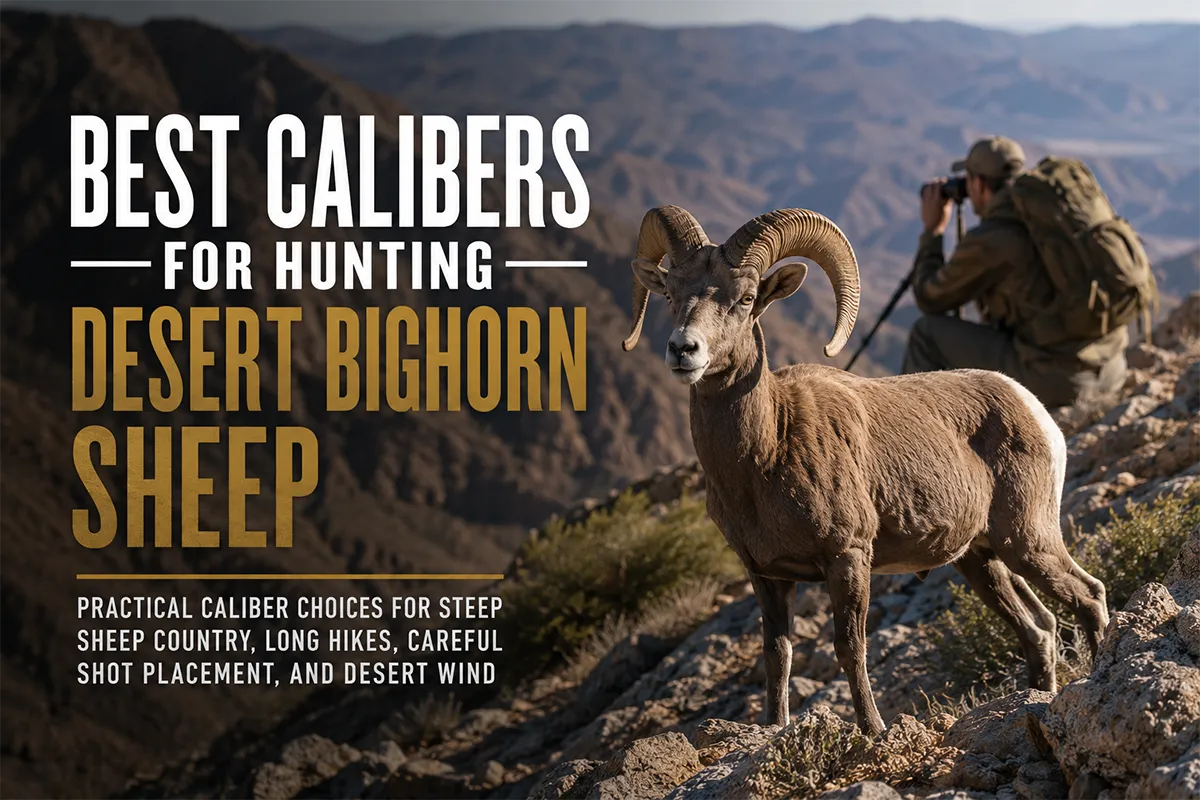 Hunter glassing steep desert sheep country for desert bighorn sheep