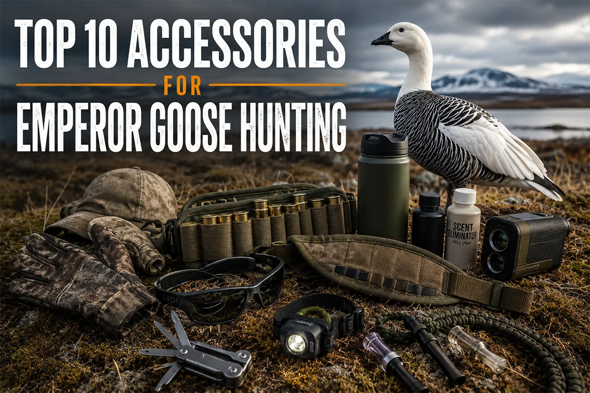 Emperor goose hunting accessories for coastal waterfowl setups