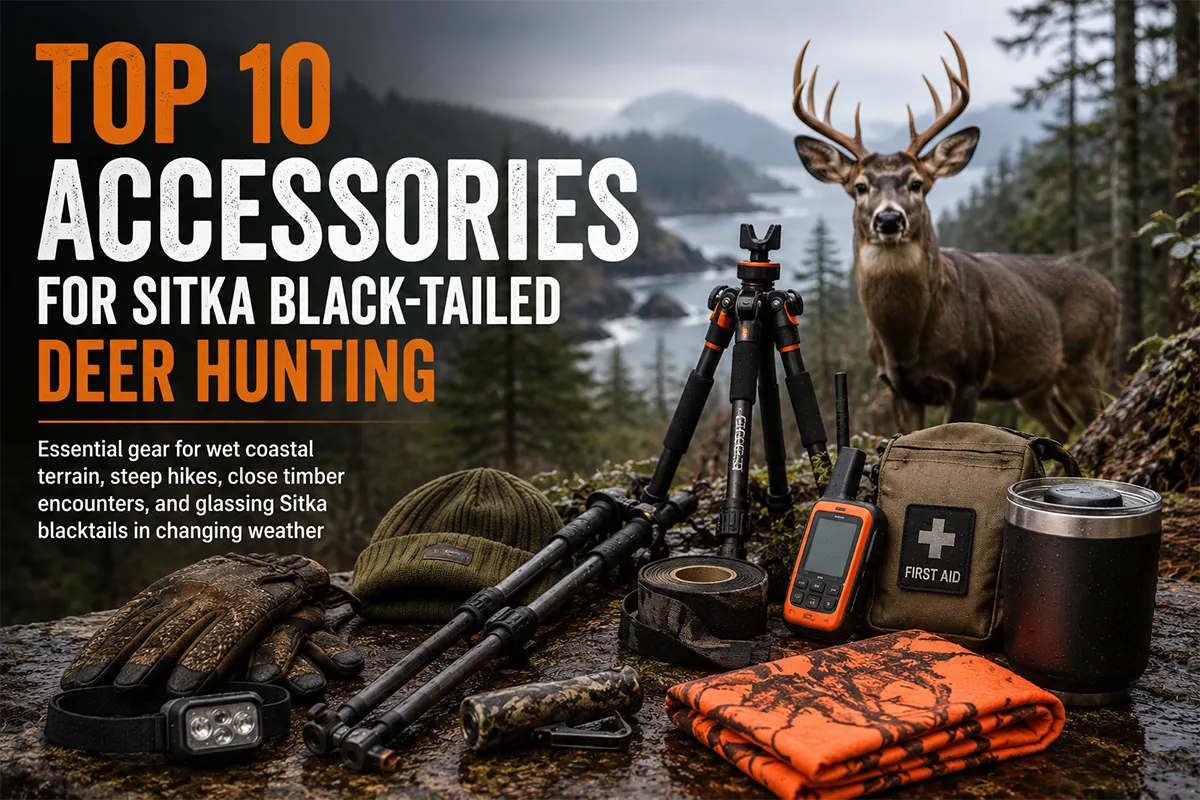 Sitka black-tailed deer hunting accessories for coastal deer country