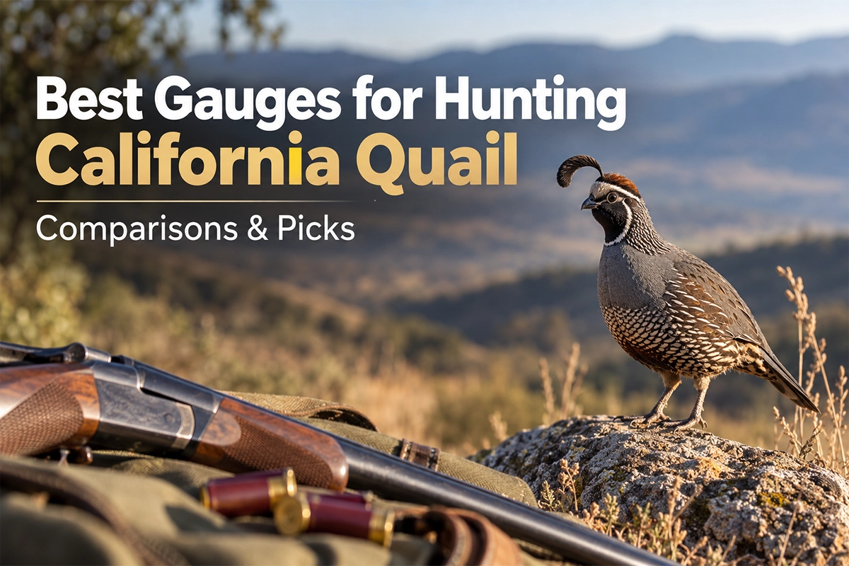 California quail hunter carrying a lightweight shotgun through brushy upland habitat