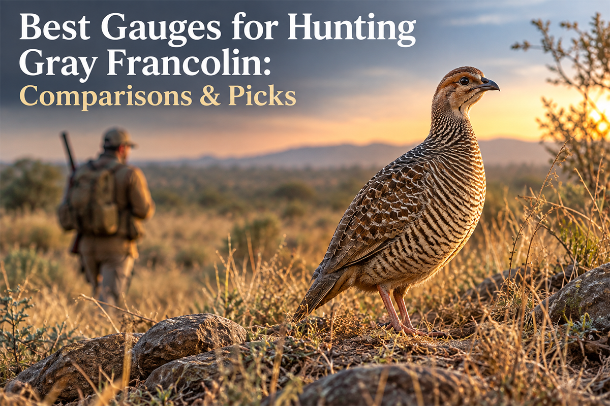Gray Francolin standing in dry grassland habitat