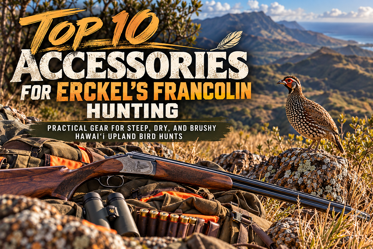 Erckel’s francolin hunting accessories for Hawaii upland terrain